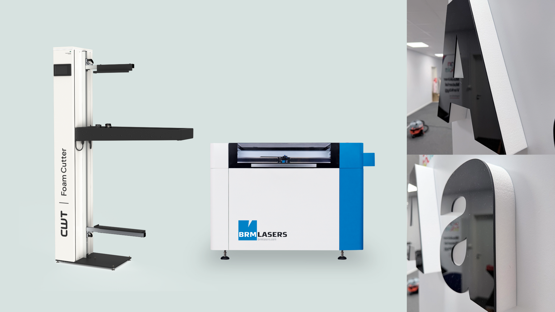 BRM Laser med CWT Foam Cutter